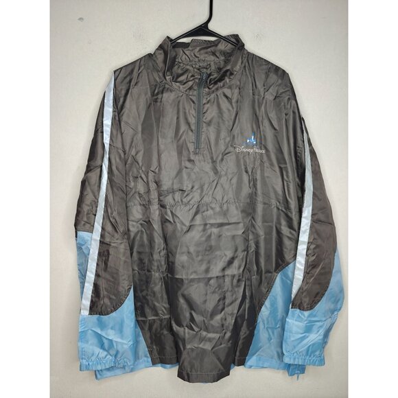Disney Parks Resort Windbreaker Rain Jacket Packable Vented XL/XXL Blue Gray - Picture 9 of 9